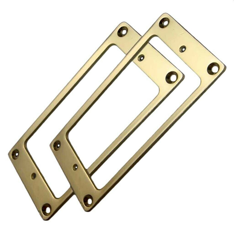 2 Pcs Metal Flat  Pickup Mounting Ring Set For Electric Guitar Spare Part - 2mm