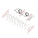 1 Set Fishing Rod Pole Guide Eye Fly Fish Mixed Stainless Steel Rings Repair Kit