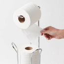 Toilet Roll Holder Free Standing, Compact Metal Toilet Roll Storage for 4 P