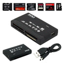All in One USB External Memory Card Reader SD SDHC Mini Micro M2 MMC XD CF MS