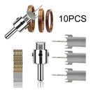 10Pcs Finger Ring Cutter Bead Drill Bit Kit 19/20/21 Blades Woodworking Tool Set
