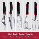 5xGardening Hand Tool Set Fork Rake Trowel Shovel Cultivator Weeder Comfort Grip
