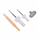 4pc/set Needle Plate Driver Sewing Screwdriver Cleaning Brush Sewing Repair T`US