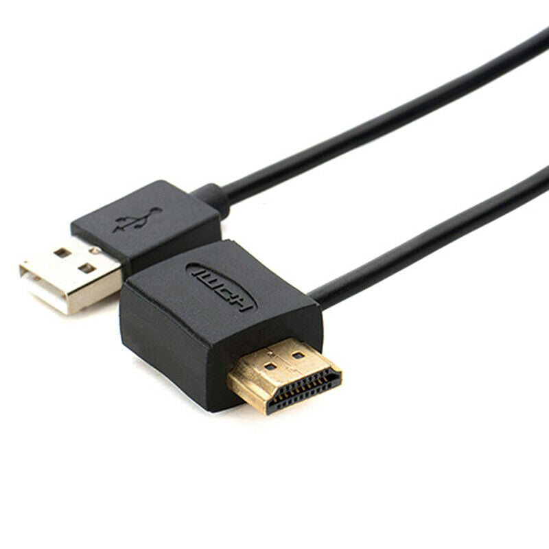 50CM USB 2.0 HDMI Male To Female Adapter Extender Power Connector Cable ME