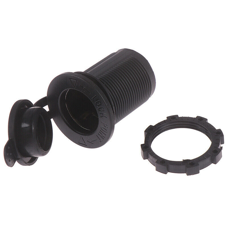 1 Pcs Waterproof 12V Car Black Socket USB Charger Power Adapter Outlet ME
