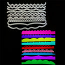 9pcs/set Sea Wave Lace Metal Cutting Dies for DIY Scrapbook Album Cards Decor FT