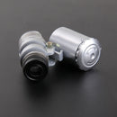 60x Handheld Mini Pocket Microscope Loupe Jeweler Magnifier LED Light Trend A