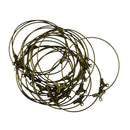 Mixed Earring Findings Round Hoop Loop Ear Wire for Bead Jewelry Making DIY