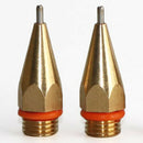 2Pcs 1Mm Aperture Diameter Hot Melt Glue Nozzle 1.0X40Mm Copper Nozzle With