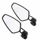 Black Motorcycle Round 7/8" Bar End Rearview Side Mirrors For Universal Motor
