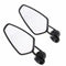 Black Motorcycle Round 7/8" Bar End Rearview Side Mirrors For Universal Motor