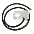 25mm Motorcycle Handlebar Headlight Fog Light Switch Stainless Steel | White