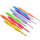 9pcs/Set 2.0mm-6.0mm Aluminium Crochet Hooks Kit Smooth Needle Plastic Handle #