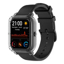Half Pack TPU Case Cover Shell for Amazfit GTS Smartwatch (Clear White) A