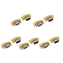 Serial DB9 M/M F/F Mini Gender Changer Coupler Adapter Connector Pack of 10