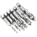 6Pcs/set M3-M10 Screw Tap Drill Bit HSS Countersink Metric Bit Hex Newest Useful