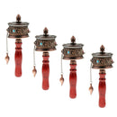 4pcs Tibetan Buddha Prayer Tibetan Buddha Prayer Wheel Hand Prayer Wheel With