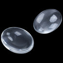 10PCS Oval Crystal Transparent Clear Glass Cabochon Dome Decor 30X40mm
