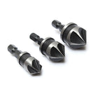 3x Top Hex Countersink Boring Set for Wood Metal Quick Change Drill Bit Tools LJ