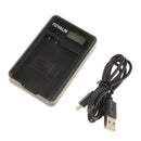 EN-EL15 Battery and Smart LCD Display USB Charger for Nikon D750 D7200 D7000
