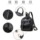 Mini Backpack, Classic Leather Travel Daypack Shoulder Bag for Women Girls A9H3