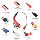 8 In 1 Charger 4.0mm Banana Adapter Connector Splitter Cable for TRX, TamiySEAU