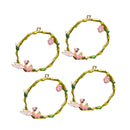 4 Pieces Floral Angel Garland Charms Elf Pendant DIY Jewelry Embellishments