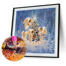 Christmas Four little Angels 5D Diamond DIY Painting Craft Kit Home Decor