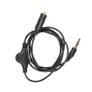 3.5mm M/F Stereo Earphone Audio Extension Cable 1M with Volume Control