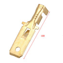 20 Pcs 1/4" Stud Brass Male Cable Connector Non-insulated Ring Terminal B9W3