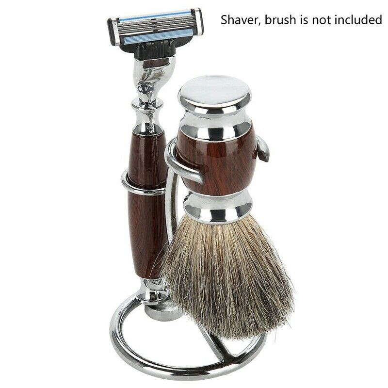 Universal Shaving Brush Stand Simple Metal Safe Razor and Brush Holder Stan W8B2