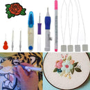 Delicate Embroidery Pen Punch Needle Set Knitting Sewing Crafts Set DIY Too F2Z8