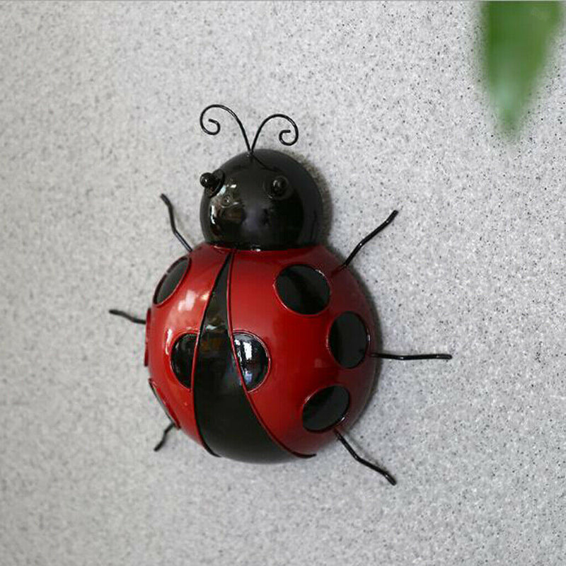 15xGarden Ladybug Insect Ornament Home Garden Decor Wall Hanging Decor Ornaments
