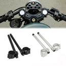 Pair 37mm Clip Ons Separable Handle Bars Forks Durable Aluminum Alloy Black