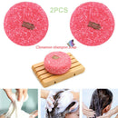 2x 100% Organic Cinnamon Handmade Solid Shampoo Soap Bar Hair Nourishing