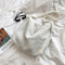 Plush Women Shoulder Messenger Bag Solid Big Capacity Shoulder Tote (White)