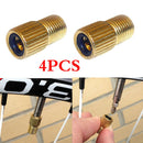 4Pcs/Set To Valve Adapter Converter Road Bike Bicycle Pump Tube 1.5Cm OZ