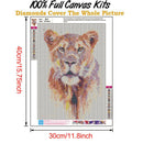 5D DIY Full Round Drill Diamond Painting Tiger Animal Cross Stitch (B951)