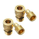2pairs Solid Release Coupler Adapter 3/8" M22