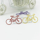 Bike Paper Clips Bicycle Metal Card File Clips Pack (Random Color) 50pcs