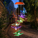 Wind Chime,Solar Lights Chimes,Butterfly Wind Chimes Led/Solar Wind Chime O