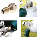 Propane Refill Adapter Lp Gas 1 Lb Cylinder Tank Coupler Heater Bottles Coleman