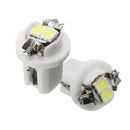 10x White T5 B8.5D 5050 2LED Car Dash Wedge Gauge Instrument Side Light Bulb