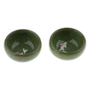 2pcs Reptile Food Water Dish Worm Bowl Ceramic Mealworm Feed Feeder Random