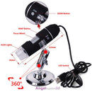 2MP 1000X 8 LED USB Digital Microscope Endoscope Zoom Camera Magnifier+Stand