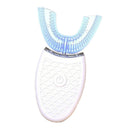 Ultrasonic Electric Toothbrush U-Type Sonic Whitening Silicone Brush White