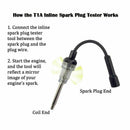 Auto Ignition Spark Plug Coil Tester In-Line Lead Tool For Car Van Bike Eng