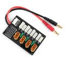 4S LiPo Batteries Parallel Charging Board XT60 Banana Plug B6 Charger Remot