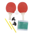 1 Pair Anti-Slip Wood Table Tennis  Pong Racket Set Double Reverse Glue
