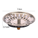 Sink Strainer Filter Stainless Steel Kitchen Waste Drain Stopper Basket Holder